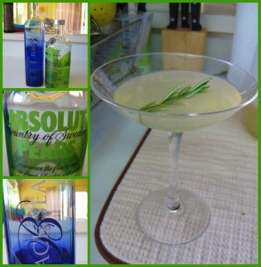 Pear Martini collage